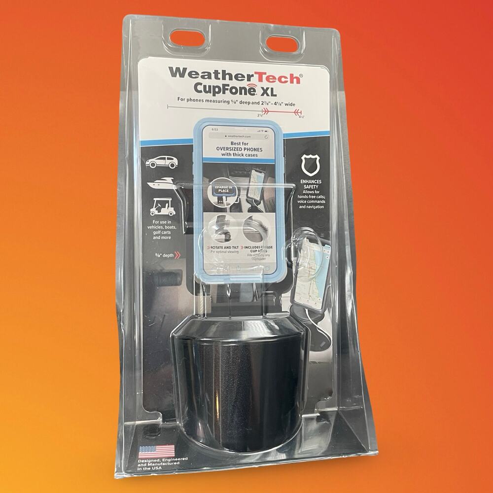 WeatherTech CupFone XL Car Mount Phone Holder Adjustable Universal 8ACF4XLCS USA